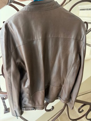 Chaqueta Zara Cuero Sintético Marrón