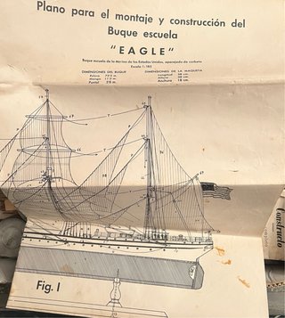 Maqueta Constructo Buque Escuela Eagle