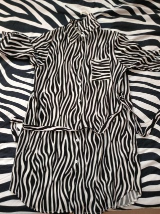 Vestido Mujer Estampado Cebra Talla Única