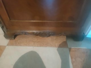 Bar vintage madera y cristal