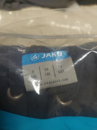 Chándal JAKO 2 Piezas Talla 6XL Nuevo