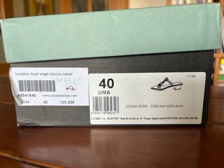 Sandalias Angel Alarcón Talla 40 Beige