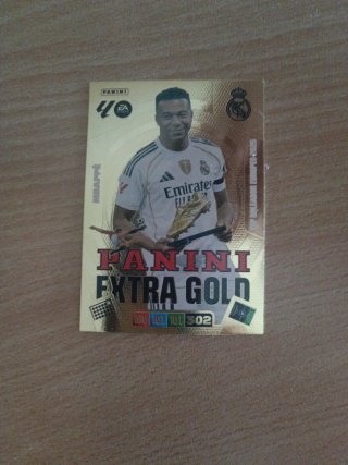 Carta Panini Mbappé Extra Gold