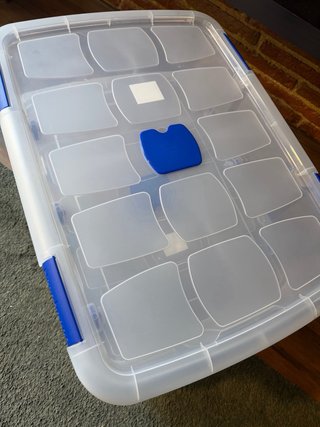 Cajas de almacenaje plástico 56L con ruedas
