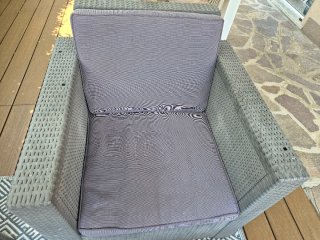 Set divani da giardino grigio