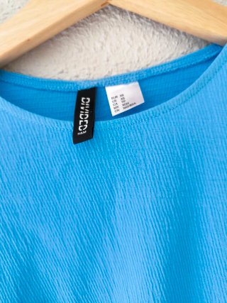 Vestido midi H&M azul