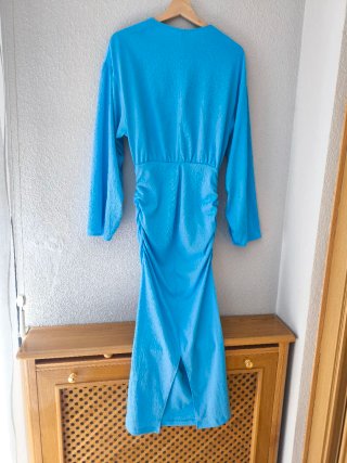 Vestido midi H&M azul