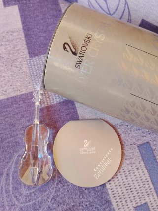 Violino Swarovski in cristallo fuori produzione