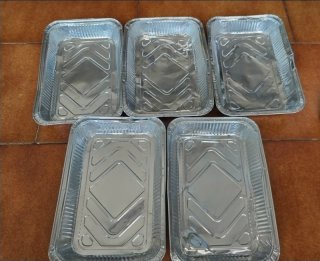 5 Vaschette Alluminio