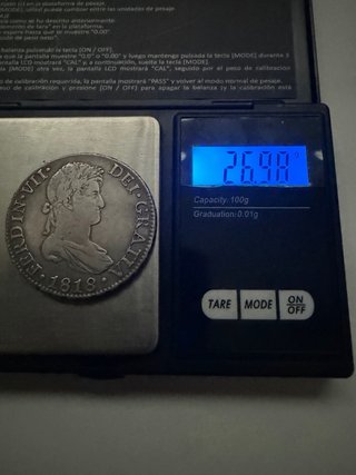 8 Reales Fernando VII 1818 Ceca Sevilla