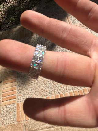 Anillo Moissanita Plata Ley 925 GRA