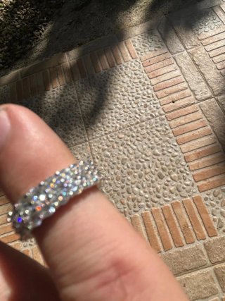 Anillo Moissanita Plata Ley 925 GRA