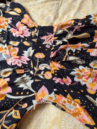 Vestido midi estampado floral