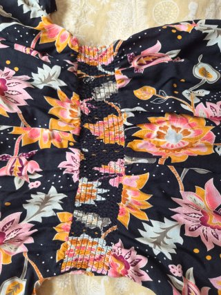 Vestido midi estampado floral