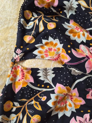 Vestido midi estampado floral