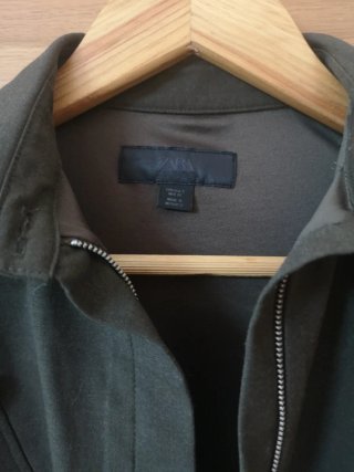 Vestido militar Zara verde