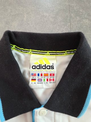 Polo Adidas Equipment Vintage Anni '90 Bianco L