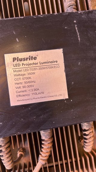 Foco LED 350W Negro