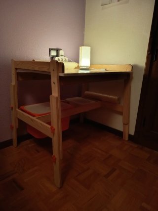Mesa escritorio madera, altura progresiva
