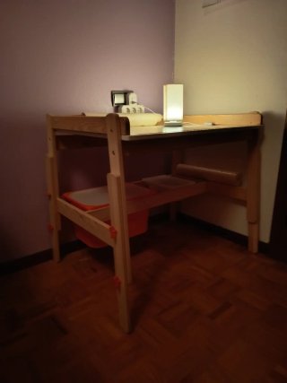 Mesa escritorio madera, altura progresiva