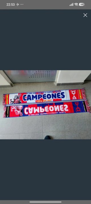 Bufanda Campeones Copa del Rey At. Madrid