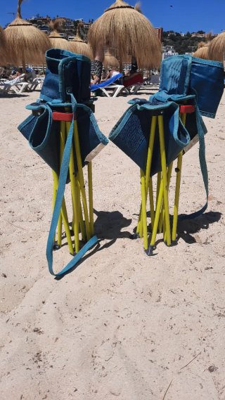 2 Sillas Playa Plegables