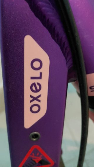 Patinete Oxelo Morado con Ruedas Rosas