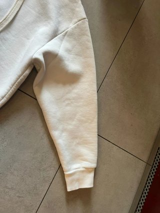 Duca Felpa con cappuccio bianca