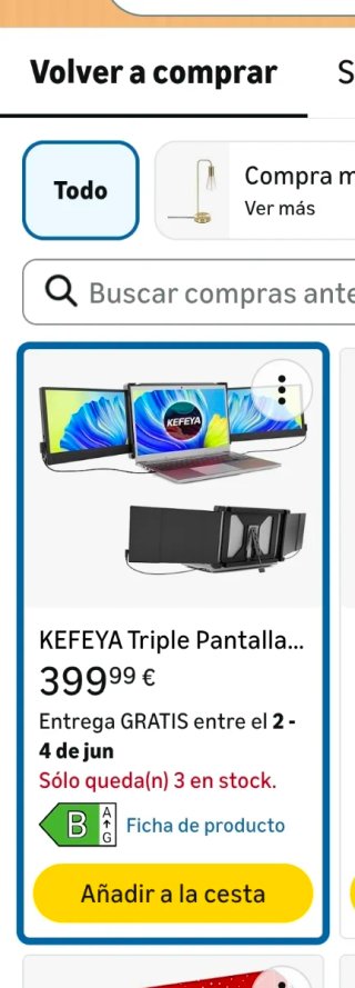 Triple pantalla portátil para portátil (KEFEYA)