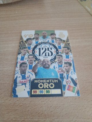 Carta Panini RCD Espanyol 125 Aniversario