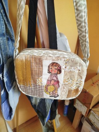 Bolso artesanal patchwork niña