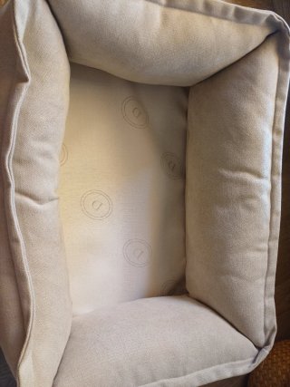 Cama para mascota beige