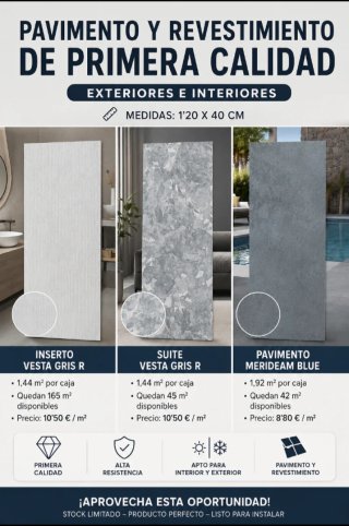Pavimento y Revestimiento Primera Calidad