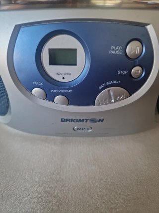Radio CD MP3 BRIGMTON Plata y Azul