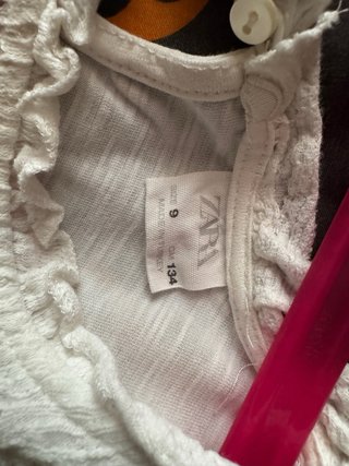 Camisa niña blanca volantes