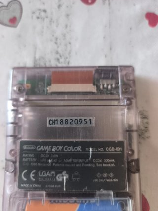 Game Boy Color Morado Transparente Pokémon