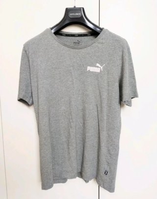 Maglietta Puma Grigia Maniche Corte