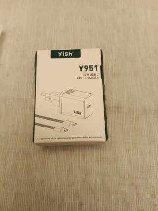 Cargador YISH 25W USB-C Carga Rápida