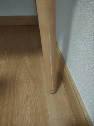 Mesa escritorio/comedor blanca y madera