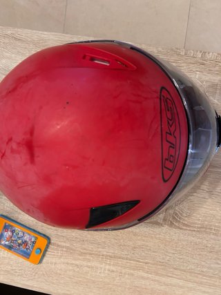 Casco HKS infantil rojo