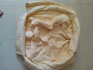 Cuna de tijera de madera para bebé