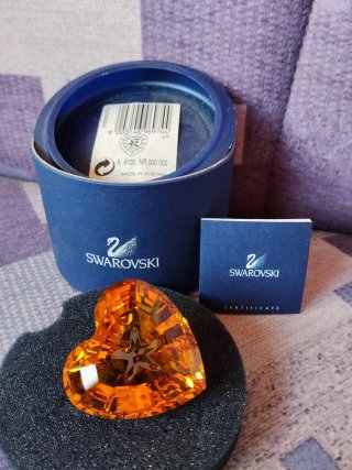 Set 2 Cuori Swarovski SCS Giallo e Arancione
