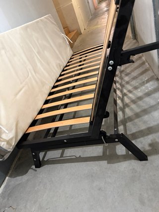 Sofá Cama Gris y Negro