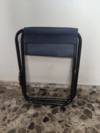 Sillita plegable azul