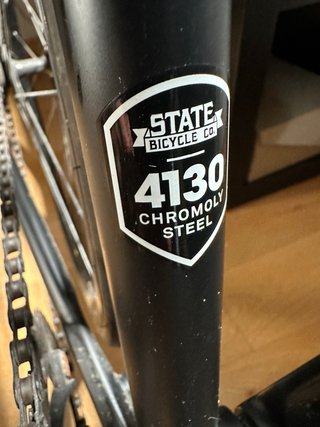 Bicicleta State 4130 Fixie/Singlespeed Negra