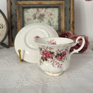 Taza y plato Royal Albert porcelana Lavender Rose