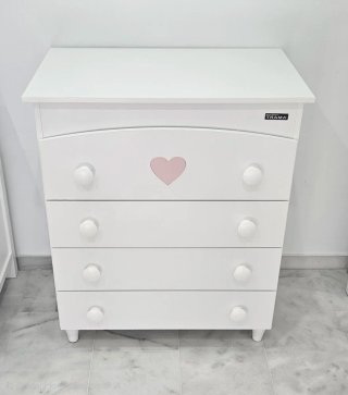 Cómoda infantil blanca
