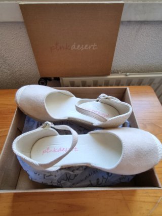 Alpargatas cuña Pink Desert beige