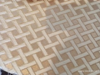 Sofá Marroquí Dorado Tela y Madera