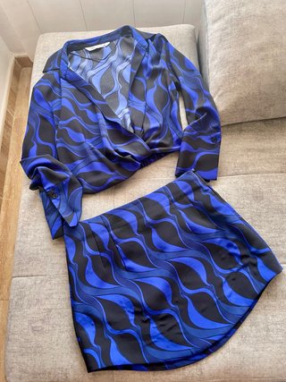 Conjunto falda y top estampado